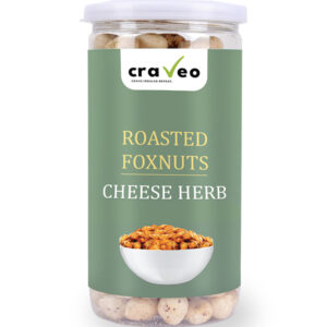 Cheese Herb Roasted Foxnuts - Light and Crunchy Snack Craveo