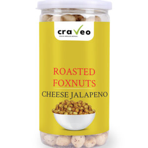 Cheese Jalapeno Roasted Foxnuts - Light and Crunchy Snack Craveo