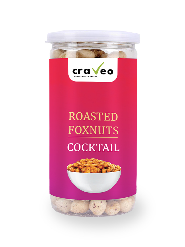 Cocktail Roasted Foxnuts - Light and Crunchy Snack Craveo