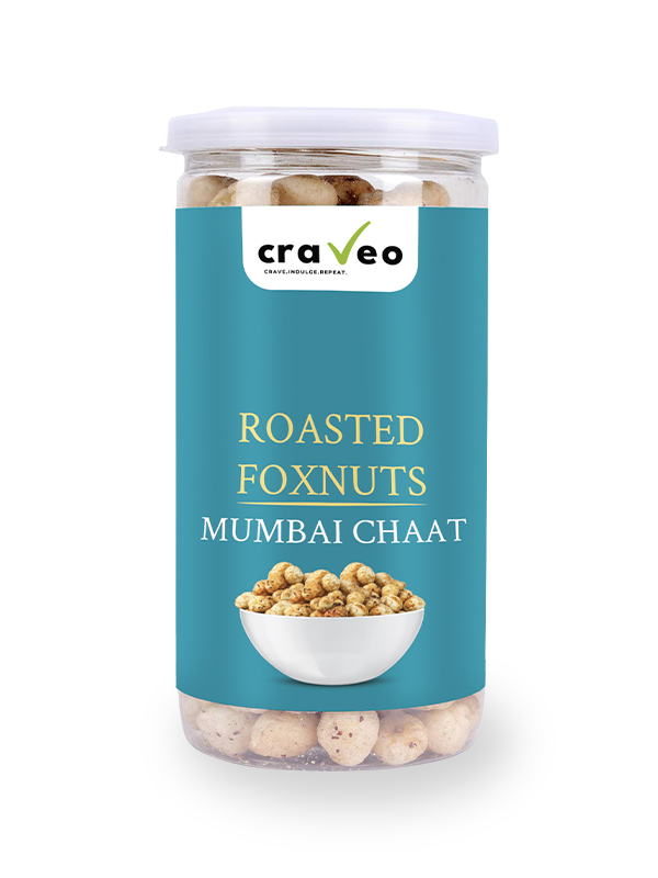 Mumbai Chaat Roasted Foxnuts - Light and Crunchy Snack Craveo