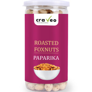 Paparika Roasted Foxnuts - Light and Crunchy Snack Craveo