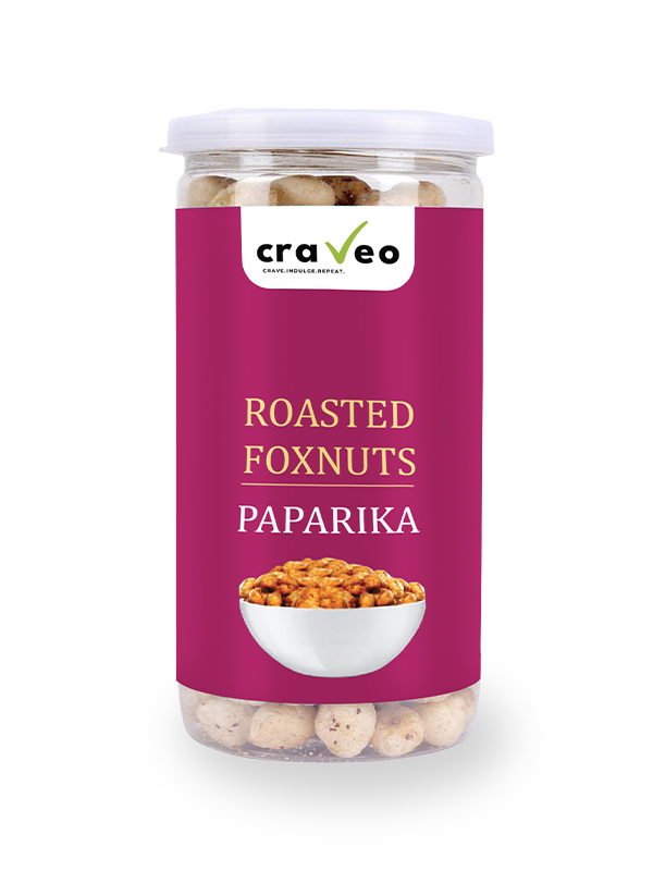 Paparika Roasted Foxnuts - Light and Crunchy Snack Craveo