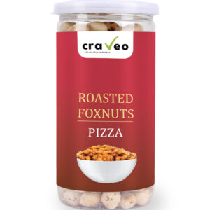 Pizza Roasted Foxnuts - Light and Crunchy Snack Craveo