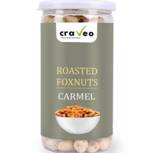 Caramel Roasted Foxnuts - Light and Crunchy Snack Craveo