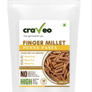 Ragi Penne Pasta, Finger Millet Penne Pasta