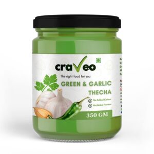 Garlic & Green Chilli Thecha Delicious and Tangy Traditional Achar Craveo