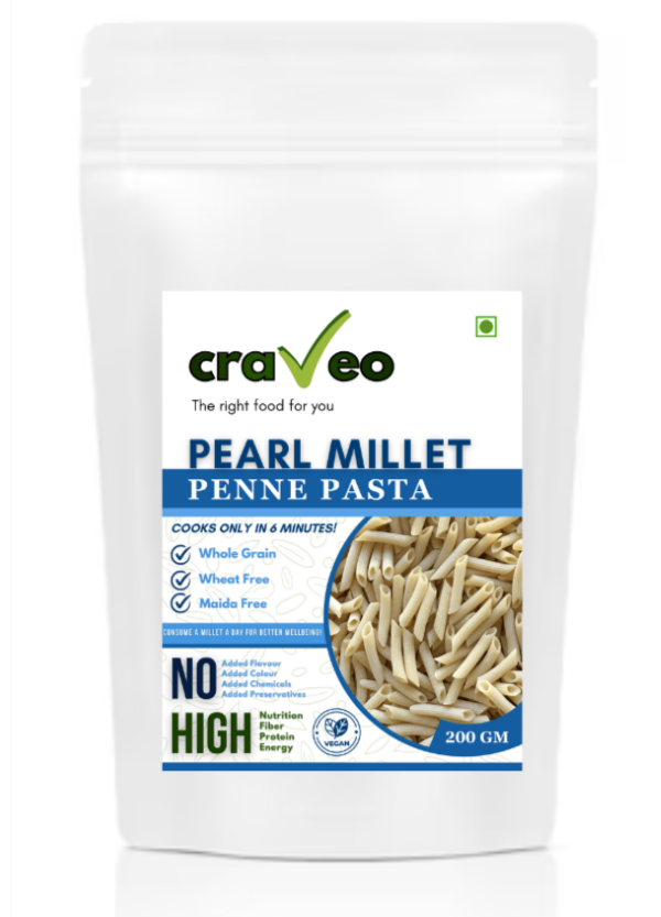 Pearl Millet Penna Pasta